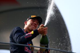 MONZA, ITALY GP2/2016: Pierre Gasly of France and Prema Racing celebrates on the podium after finishing second.