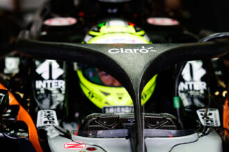 Sergio Pérez (MEX) Sahara Force India F1 VJM09 mit dem Halo cockpit Titelbild. Großer Preis von Italien, Freitag, 2. September 2016. Monza, Italien.