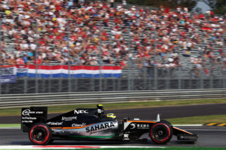 Серхіо Перес Sahara Force India F1 VJM09. Монца-Гран-прі Італії 2016.