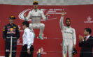 Winners Japanes GP F1/2016 Nico Rosberg - Max Verstappen - Lewis Hamilton