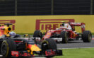 Daniel Ricciardo, Red Bull RB12 & Kimi Raikkonen Ferrari SF16-H