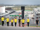 Jolyon Palmer Renault Sport F1 Team walks the circuit with the team. United States Grand Prix 2016.