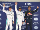 Formula One - MERCEDES AMG PETRONAS, United States GP 2016. Lewis Hamilton, Nico Rosberg; Daniel Ricciardo
