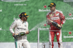 Formula One - MERCEDES AMG PETRONAS, Mexican GP 2016. Lewis Hamilton; Sebastian Vettel