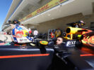 Daniel Ricciardo of Australia and Red Bull Racing sits in his car in the Pitlane during practice for the United States Formula One Grand Prix at Circuit 2016.