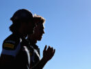 Carlos Sainz and Daniil Kvyat walk in the Paddock after practice for the United States Formula One Grand Prix 20016.