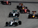 The grid at the start during the United States Formula One Grand Prix at Circuit 2016.