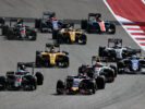 Several drivers on track during US Grand prix 2016.