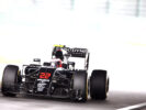 Jenson Button on track.