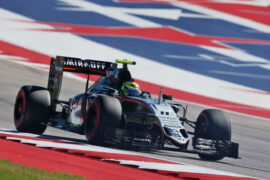 Sergio Perez (MEX) Sahara Force India F1 VJM09. United States Grand Prix 2016