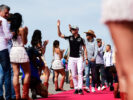 Nico Hulkenberg (GER) Sahara Force India F1 on the drivers parade. United States Grand Prix 2016