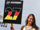 Grid girl for Nico Hulkenberg (GER) Sahara Force India F1. United States Grand Prix 2016