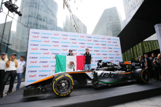 Sergio Pérez y Nico Hulkenberg Force India Gran Premio de México 2016