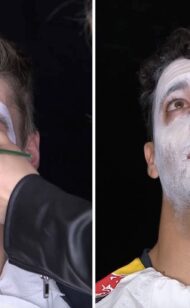 Daniel Ricciardo and Max Verstappen Día de los Muertos