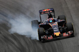 Daniil Kvyat racing the Too Rosso STR10 at Autodromo Jose Carlos Pace (2016)