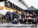 The Scuderia Toro Rosso team in the Pitlane during the Formula One Grand Prix of Brazil at Autodromo Jose Carlos Pace 2016