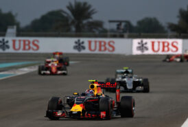 Max Verstappen on track during the Abu Dhabi Formula One Grand Prix at Yas Marina Circuit 2016