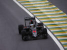 Fernando Alonso on track Brazilian GP F1/2016