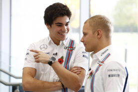 Lance Stroll with Valtteri Bottas.
