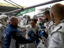 Interlagos, Sao Paulo, Brazil. Felipe Massa, Williams Martini Racing, is applauded by the time on arrival back at the garage after retiring from the race in his last home Grand Prix 2016