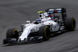 Valtteri Bottas driving the Williams FW38 Mercedes. Interlagos, Sao Paulo, Brazil (2016)