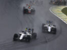 Interlagos, Sao Paulo, Brazil. Valtteri Bottas, Williams FW38 Mercedes, leads Felipe Massa, Williams FW38 Mercedes. 2016