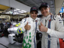 Interlagos, Sao Paulo, Brazil. Felipe Massa, Williams Martini Racing, with Valtteri Bottas, Williams Martini Racing. 2016