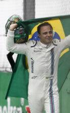 Interlagos, Sao Paulo, Brazil. An emotional Felipe Massa, Williams Martini Racing, makes his way back to the garage after retiring from the race. 2016