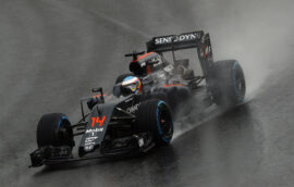 Fernando Alonso on track, Brazilian GP F1/2016