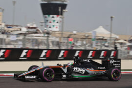 Alfonso Celis Jr (MEX) Sahara Force India F1 VJM09 Development Driver. Abu Dhabi Grand Prix 2016
