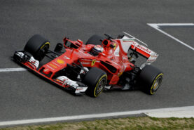 Kimi Raikkonen, Ferrari SF70H testing Catalunya Circuit, Spain