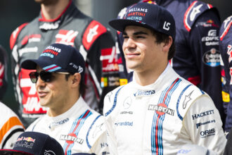 Felipe Massa, Williams Martini Racing, and Lance Stroll, Williams Martini Racing. Albert Park, Melbourne, Australia.