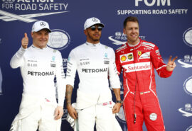 Top 3 qualifiers: 1. Hamilton. 2. Vettel, 3. Bottas, 2016 Australian GP
