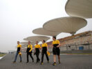 Sergey Sirotkin Renault Sport F1 Team Third Driver walks the circuit with the team. Chinese Grand Prix, Thursday 6th April 2017. Shanghai, China.