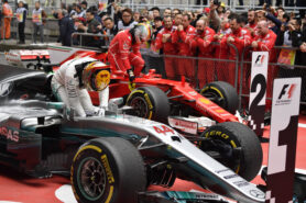 Formula One - Mercedes-AMG Petronas Motorsport, Chinese GP 2017. Lewis Hamilton; Ferrari Sebastian Vettel
