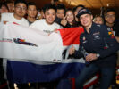Max Verstappen of the Netherlands and Red Bull Racing attends a karting event during previews to the Formula One Grand Prix of China at Shanghai International Circuit on April 5, 2017 in Shanghai, China.