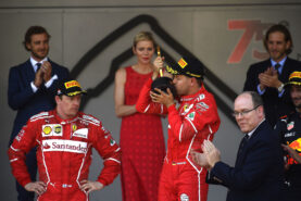 Sebastian Vettel & Kimi Raikkonen winners at GP MONACO F1/2017