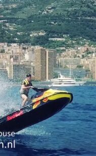 Max Verstappen grabs big air on Jetski at the Monaco