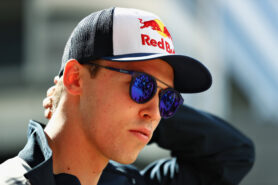 Daniil Kvyat of Russia and Scuderia Toro Rosso walks in the Paddock during previews to the Formula One Grand Prix of Russia on April 27, 2017 in Sochi, Russia.