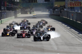 Drivers on track Azerbaijan GP F1 2017 Baku City Circuit, Baku, Azerbaijan. Sunday 25 June 2017.