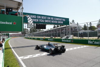 Lewis Hamilton wins the 2017 Canadian GP for Mercedes.