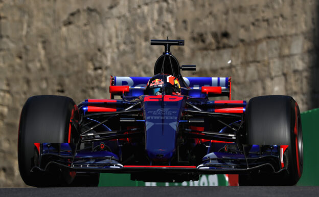 Petrov: Kvyat can't take Toro Rosso seat for granted 1 Daniil Kvyat of Russia driving the (26) Scuderia Toro Rosso STR12 on track during practice for the Azerbaijan Formula One Grand Prix at Baku City Circuit on June 23, 2017 in Baku, Azerbaijan.