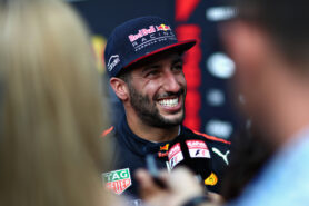 Daniel Ricciardo of Australia and Red Bull Racing talks to the media after practice for the Azerbaijan Formula One Grand Prix at Baku City Circuit on June 23, 2017 in Baku, Azerbaijan.