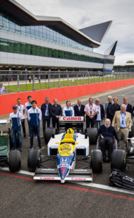 Inside Preparations of the Williams FW11 for Goodwood