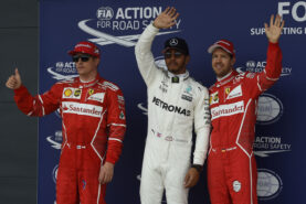 Top 3 qualifiers 2017 British GP: 1. Hamilton, 2. Raikkonen, 3. Vettel