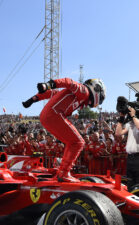 Sebastian Vettel Ferrari winner Hungarian GP F1/2017