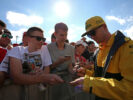 Nico Hulkenberg (GER) Renault Sport F1 Team signs autographs for the fans. Hungarian Grand Prix, Thursday 27th July 2017. Budapest, Hungary.