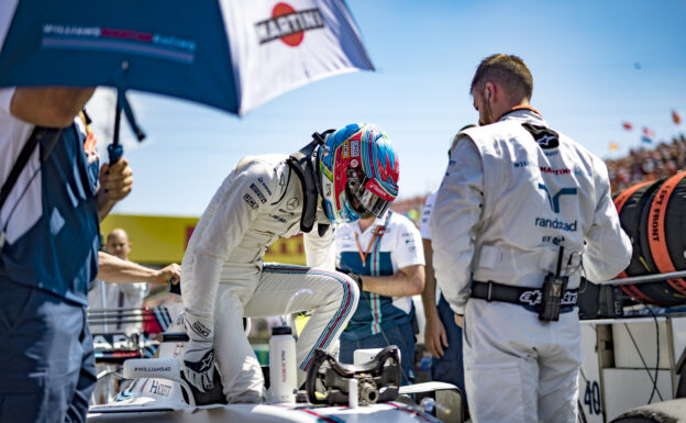Williams considers di Resta for 2018 seat 1 Hungaroring, Budapest, Hungary. Sunday 30 July 2017. Paul di Resta, Williams Martini Racing, exits his car on the grid.
