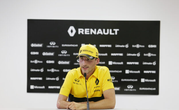 Kubica unsure of next step in F1 comeback 1 Robert Kubica (POL) Renault Sport F1 Team Test Driver with the media. Formula One Testing. Wednesday 2nd August 2017. Budapest, Hungary.