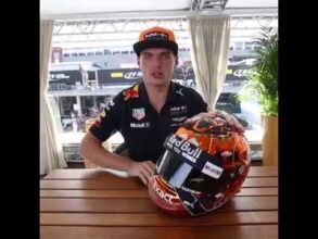 Max Verstappen reveals orange helmet for Spa 2017